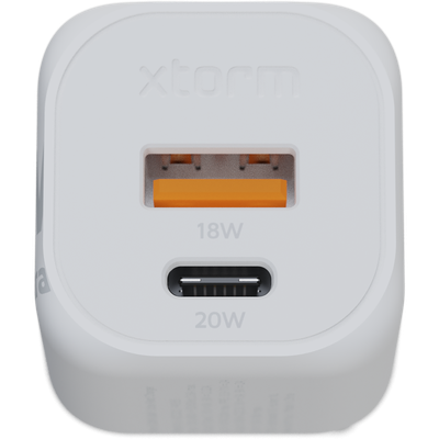 Xtorm 20W GaN2 Ultra Thuislader - USB-C en USB-A - Wit