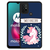 Hardcase hoesje geschikt voor Motorola Moto G10 - Sweet Unicorn