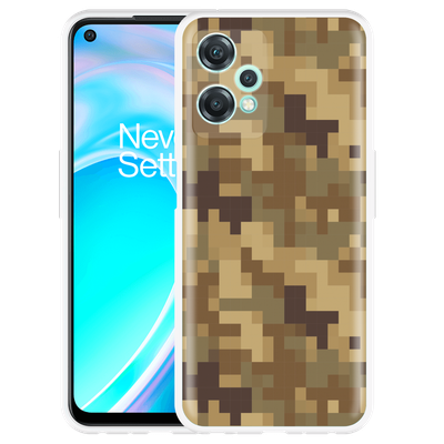 Cazy Hoesje geschikt voor OnePlus Nord CE 2 Lite - Pixel Camouflage