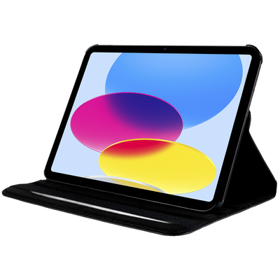Cazy 360 Graden Roterende Hoes geschikt voor iPad 2022 (10th Gen) - Zwart