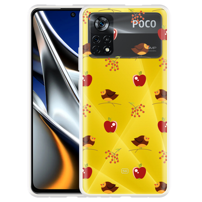 Cazy Hoesje geschikt voor Poco X4 Pro - Apples and Birds