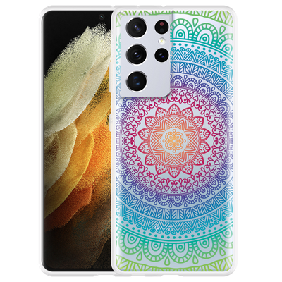 Cazy Hoesje geschikt voor Samsung Galaxy S21 Ultra - Hippie Dream