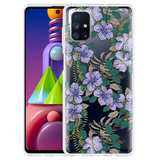Hoesje geschikt voor Samsung Galaxy M51 - Purple Flowers