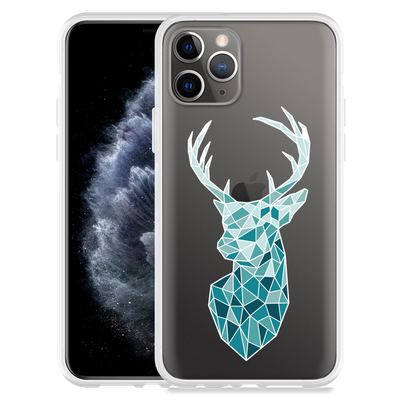 Cazy Hoesje geschikt voor iPhone 11 Pro - Art Deco Deer