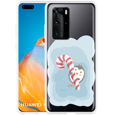 Cazy Hoesje geschikt voor Huawei P40 Pro - Candy Pinguin