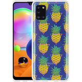 Hoesje geschikt voor Samsung Galaxy A31 - Pineapple