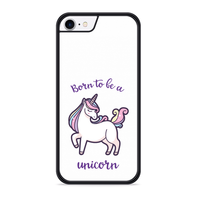 Cazy Hardcase hoesje geschikt voor iPhone 8 - Born to be a Unicorn