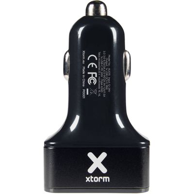 Xtorm Autolader met 3 USB poorten - 36W - Zwart