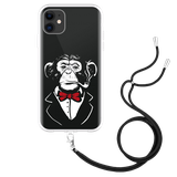 Hoesje met Koord geschikt voor iPhone 11 - Smoking Chimp