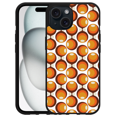 Cazy Hardcase Hoesje geschikt voor iPhone15 70s Oranje