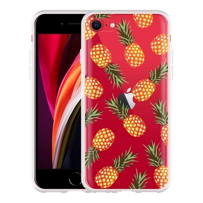 Cazy Hoesje geschikt voor iPhone SE 2020 - Ananas