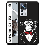 Hoesje Zwart geschikt voor Xiaomi 12T/12T Pro - Smoking Chimp