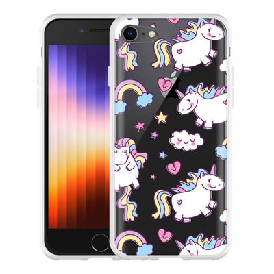 Cazy Hoesje geschikt voor iPhone SE 2022 - Fat Unicorn