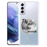 Hoesje geschikt voor Samsung Galaxy S21 Plus - Fly Me To The Moon