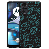 Hoesje Zwart geschikt voor Motorola Moto G22 - Schildpadjes
