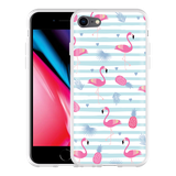 Hoesje geschikt voor iPhone 8 - Flamingo Ananas