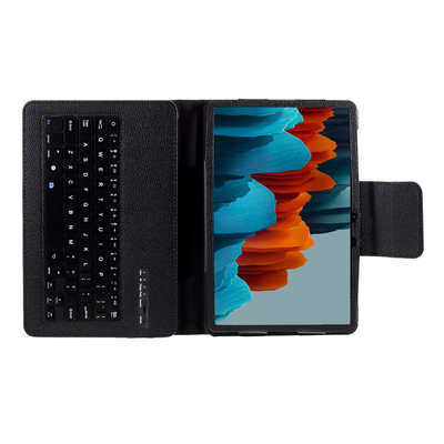 Cazy Hoes met Toetsenbord QWERTY - geschikt voor Samsung Galaxy Tab S7/S8 - Zwart