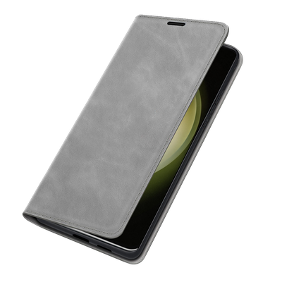 Cazy Wallet Magnetic Hoesje geschikt voor Samsung Galaxy S23+ - Grijs