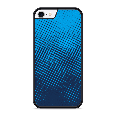 Cazy Hardcase hoesje geschikt voor iPhone 8 - Lichtblauwe Cirkels