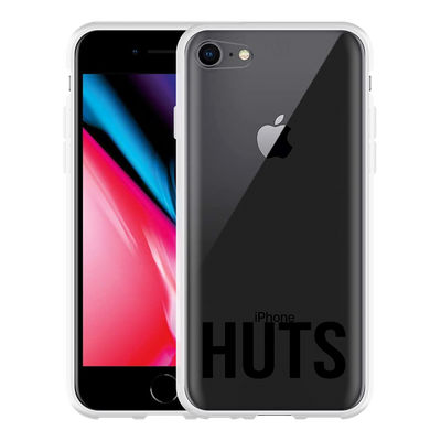 Cazy Hoesje geschikt voor iPhone 8 - Huts zwart