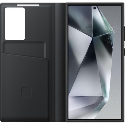 Samsung Hoesje geschikt voor Galaxy S24 Ultra - Smart View Wallet Case - Zwart