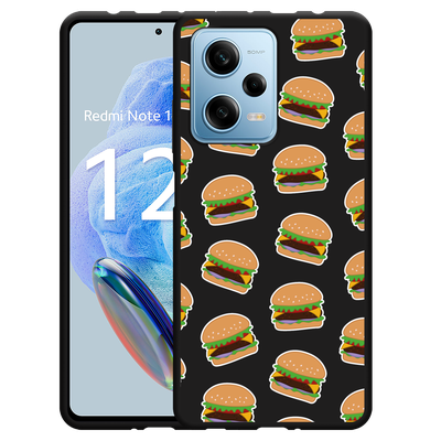 Cazy Hoesje Zwart geschikt voor Xiaomi Redmi Note 12 Pro 5G Burgers