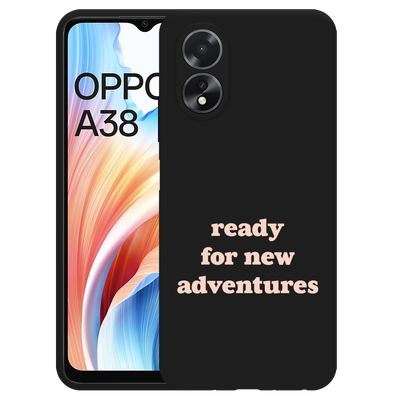 Cazy Hoesje Zwart geschikt voor Oppo A38 New Adventures