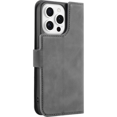 Cazy Premium Wallet Hoesje geschikt voor iPhone 15 Pro Max - Grijs