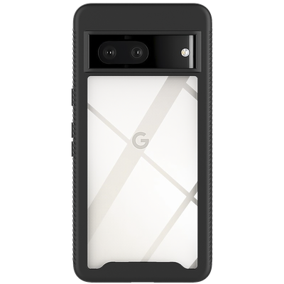 Cazy 360 Defense hoesje geschikt voor Google Pixel 7 - met ingebouwde screenprotector - Zwart
