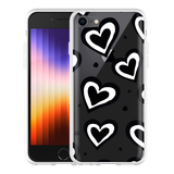 Hoesje geschikt voor iPhone SE 2022 - Watercolor Hearts