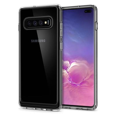 Samsung Galaxy S10 Plus Hoesje Spigen Crystal Hybrid Transparant