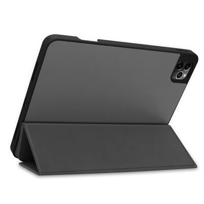 Cazy TriFold Hoes met Penhouder geschikt voor iPad Pro 11 2020 (2nd Gen) - Grijs