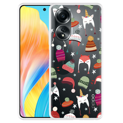 Cazy Hoesje geschikt voor Oppo A58 4G Winter Hats