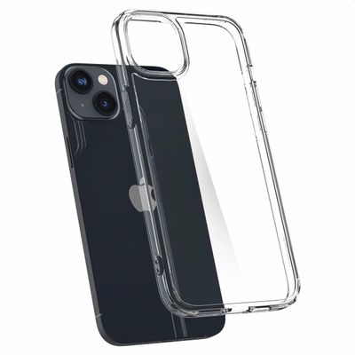 Hoesje geschikt voor iPhone 14 Spigen Ultra Hybrid Case - Transparant