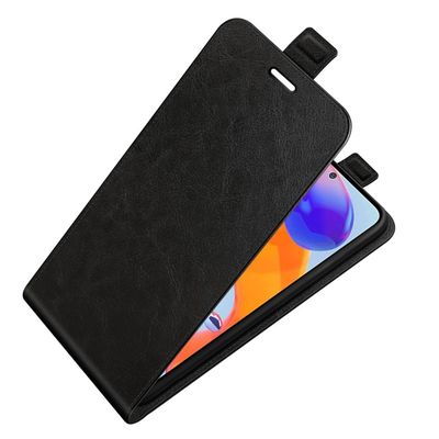 Cazy Flip Hoesje geschikt voor Xiaomi Redmi Note 11 Pro/11 Pro 5G - Zwart