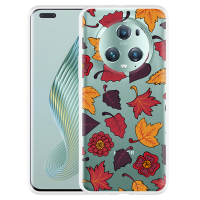 Cazy Hoesje geschikt voor Honor Magic5 Pro Herfstbladeren