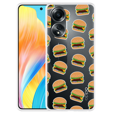 Cazy Hoesje geschikt voor Oppo A58 4G Burgers