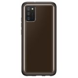 Samsung Hoesje geschikt voor Galaxy A02s - Soft Clear Cover - Zwart