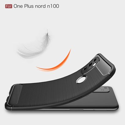 Cazy Hoesje geschikt voor OnePlus Nord N100 - Rugged TPU - Zwart