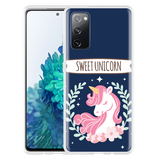 Hoesje geschikt voor Samsung Galaxy S20 FE - Sweet Unicorn