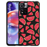 Hoesje Zwart geschikt voor Xiaomi Redmi Note 11 Pro+ - Watermeloen