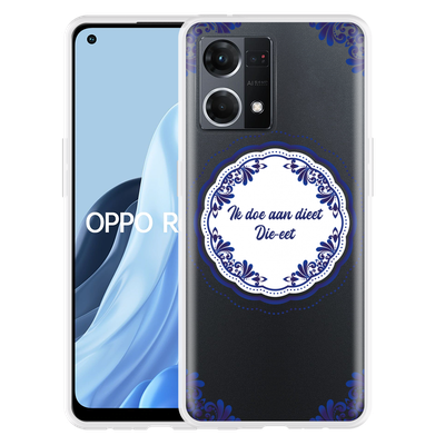 Cazy Hoesje geschikt voor Oppo Reno 7 - Die-eet