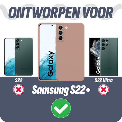 Cazy Soft Color TPU Hoesje geschikt voor Samsung Galaxy S22+ - Roze