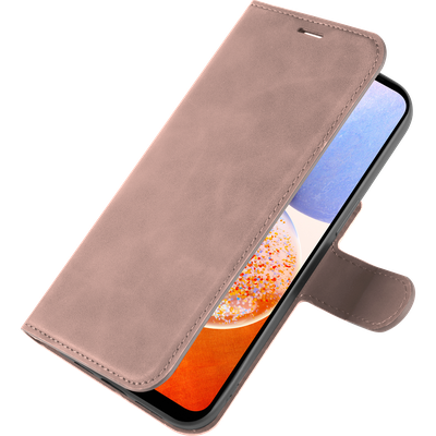 Cazy Hoesje geschikt voor Samsung Galaxy A14 4G/5G - Premium Hoesje met Pasjeshouder - Roze