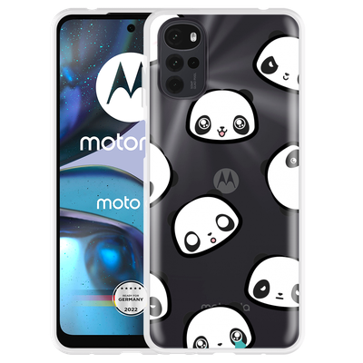 Cazy Hoesje geschikt voor Motorola Moto G22 - Panda Emotions