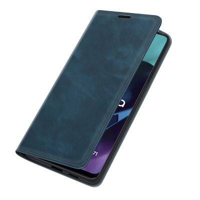 Cazy Wallet Magnetic Hoesje geschikt voor Motorola Moto G71 - Blauw