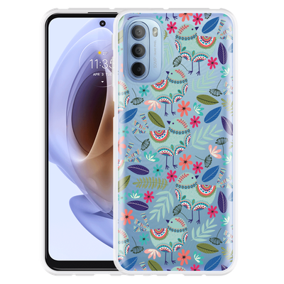 Cazy Hoesje geschikt voor Motorola Moto G41 - Blue Bird