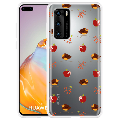 Cazy Hoesje geschikt voor Huawei P40 - Apples and Birds
