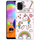 Hoesje geschikt voor Samsung Galaxy A31 - Unicorn Time