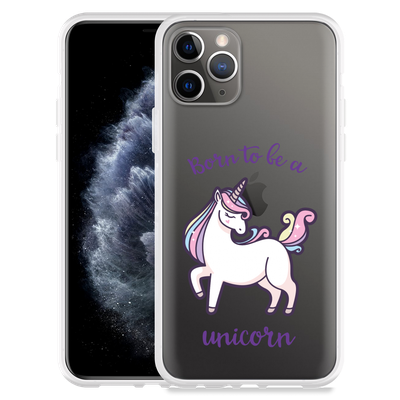 Cazy Hoesje geschikt voor iPhone 11 Pro - Born to be a Unicorn